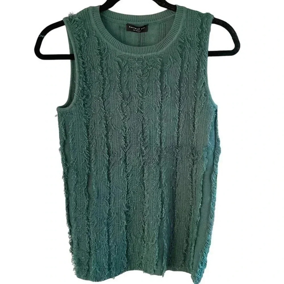 Current Air Green Sleeveless Knit Tank - Picture 1 of 4